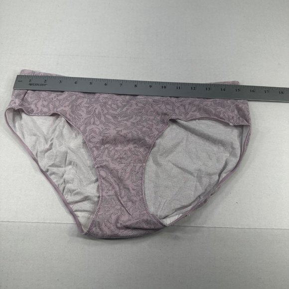 Hanes Women's Size XL 8 Panty Bikini X-Temp Floral Pink New Without Tags - Picture 4 of 6